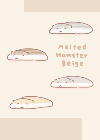簡單融化的倉鼠米色