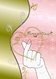 フィンガーハートPINK