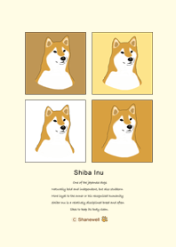 Cute Shiba Inu Daily (yellow)