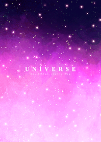 宇宙-閃閃夜空(星空) 紫色粉紅色