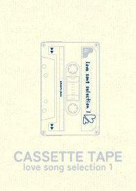 Cassettetape_love Ink blue
