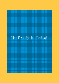 BLUE CHECKERED THEME-ORANGE