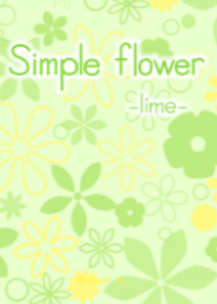 Simple flower -lime-
