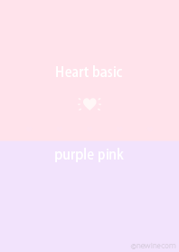 Heart basic パープル ピンク