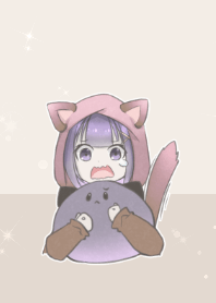 猫耳パーカーしょんぼり[ぷにまる]