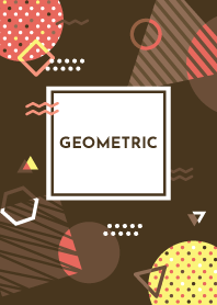 Geometric Indian Tan Brown