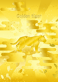 Happy new year - Golden tiger -