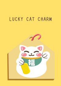 LUCKY CAT CHARM-YELLOW