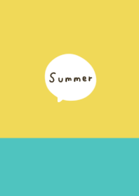 summer. blue and yellow.