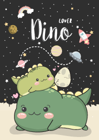 Dino Lover. Black