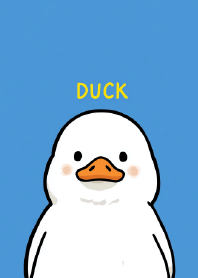 Minimalist Cute Duckling Blue Interface