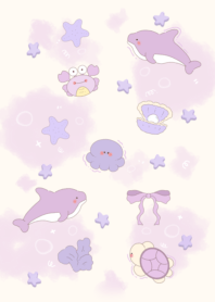 Dolphins are cute animals.1