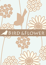 Bird&Flower/Beige 19