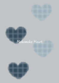 Mokomoko Heart -navy gray- Nordic 2