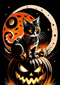 halloween cat AE6762