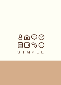 シンプル（brown)V.445