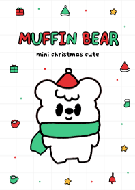 muffin bear : mini christmas cute