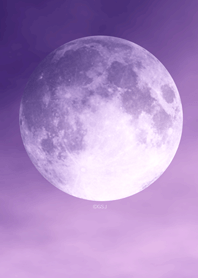 lucky purple full moon from Japan