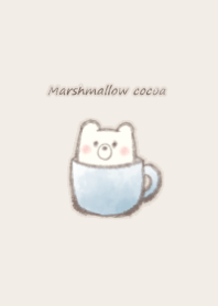 Marshmallow cocoa Bear*-blue-