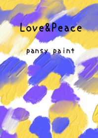油絵アート【pansy paint 36】