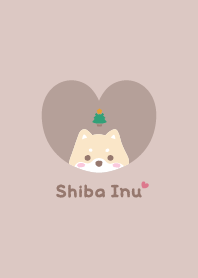 柴犬2 樹 [棕色的]