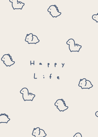 小恐龍 | beige navy