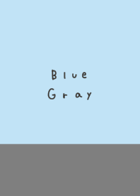 Blue gray. Two tone.