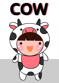 Simple Cute Cow Boy Theme(jp)