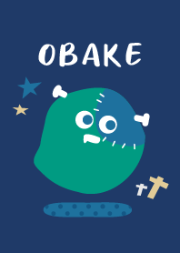OBAKE - ゆるかわおばけ　ネイビー