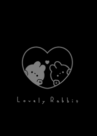 กระต่ายและหัวใจ | black gray