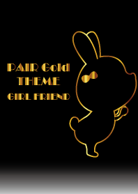 PAIR GOLD THEME GIRLFRIEND.