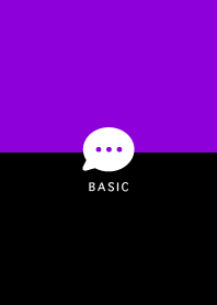 Simple&Basic/ Black&White Vivid Purple