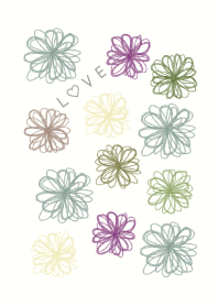 花LOVE4-水彩画-