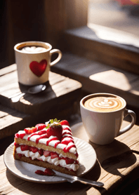 Coffee strawberry chocolate cake A836A2