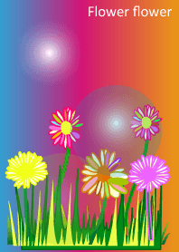 Rainbow flower flower flower3