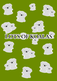 LOTS OF KOALAS-LEAF GREEN