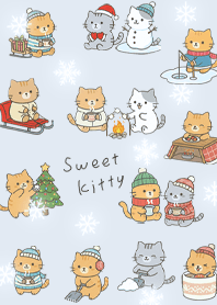 blue Cats Enjoying Winter 05_2