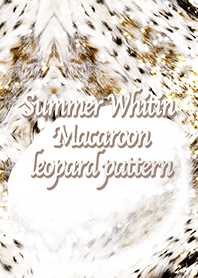 Summer Whitin Macaroon leopard pattern