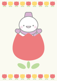 チューリップ:紫色スノーマン着せかえ8