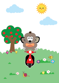 Simple cute monkey theme v.3 (JP)