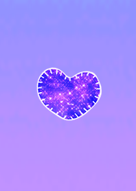 Heart purple calling for luck