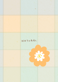 チェック　北欧風　花28