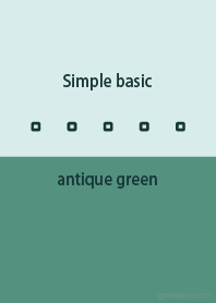 Simple basic antique green