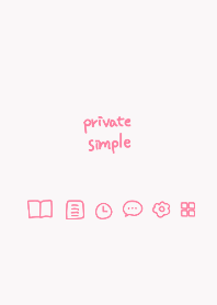 Private simple -strawberry milk-