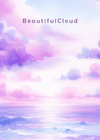 Beautiful Cloud-WATERCOLOR PURPLE 5