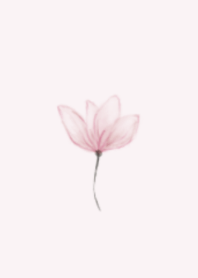 おとな かわいい 水彩 Flower 3