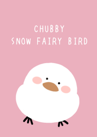 CHUBBY SNOW FAIRY BIRD-ROSE PINKj