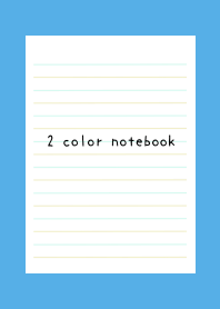 2 COLOR NOTEBOOK-LB&YEL GR-BLUE