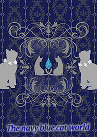 The navy blue cat world