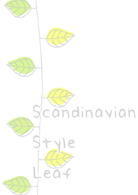 Scandinavian Style Leaf*yellow & green